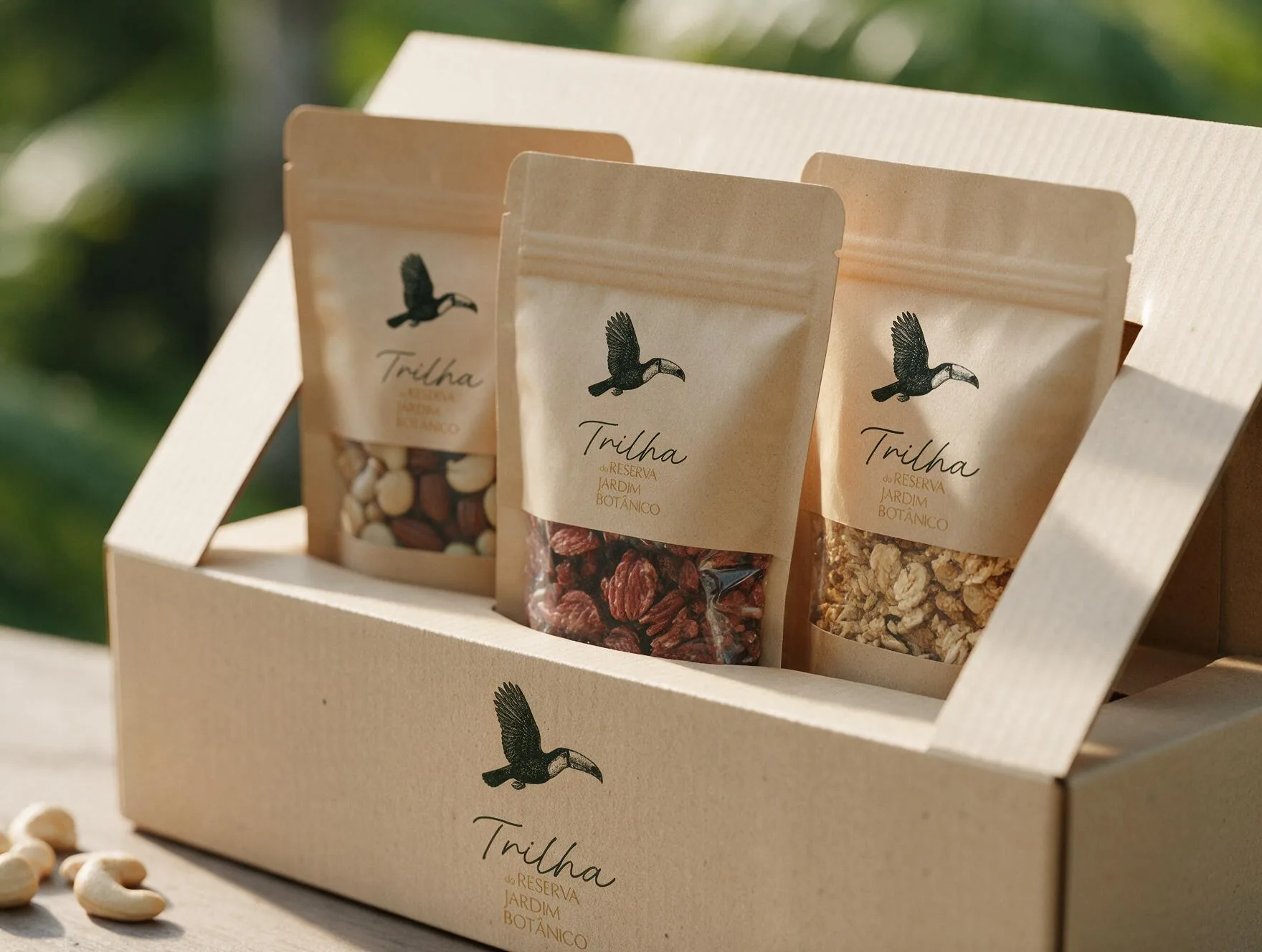 Snacks Trilha · Direção de arte · Packaging