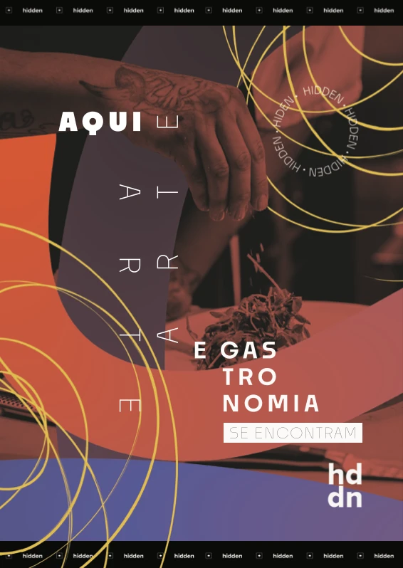 Poster “Here art and food meet”