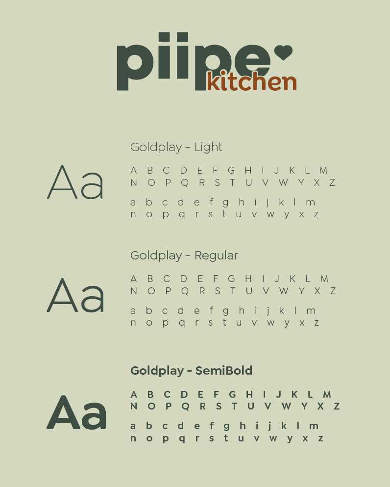 Goldplay Light, Regular, SemiBold