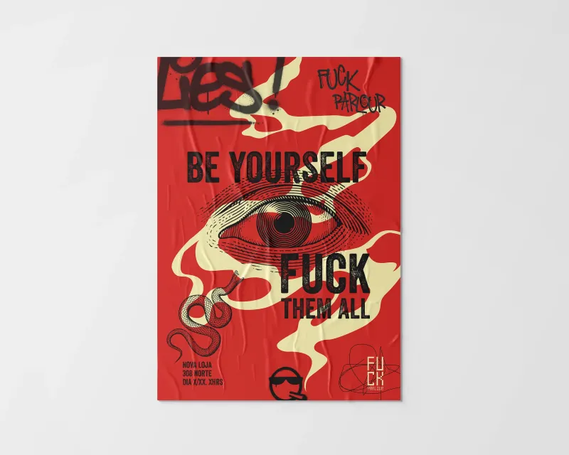 FK Parlour poster, “Be yourself”