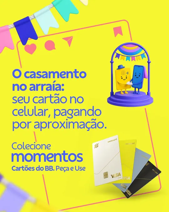 Banco do Brasil post about paying by phone at a June festival