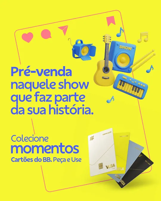 Banco do Brasil post about concert presales