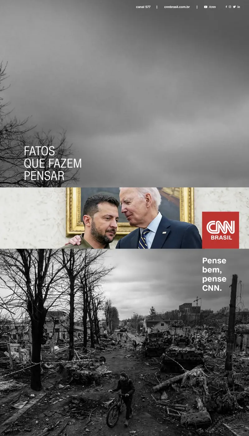 CNN Brasil key visual with Zelensky and Biden