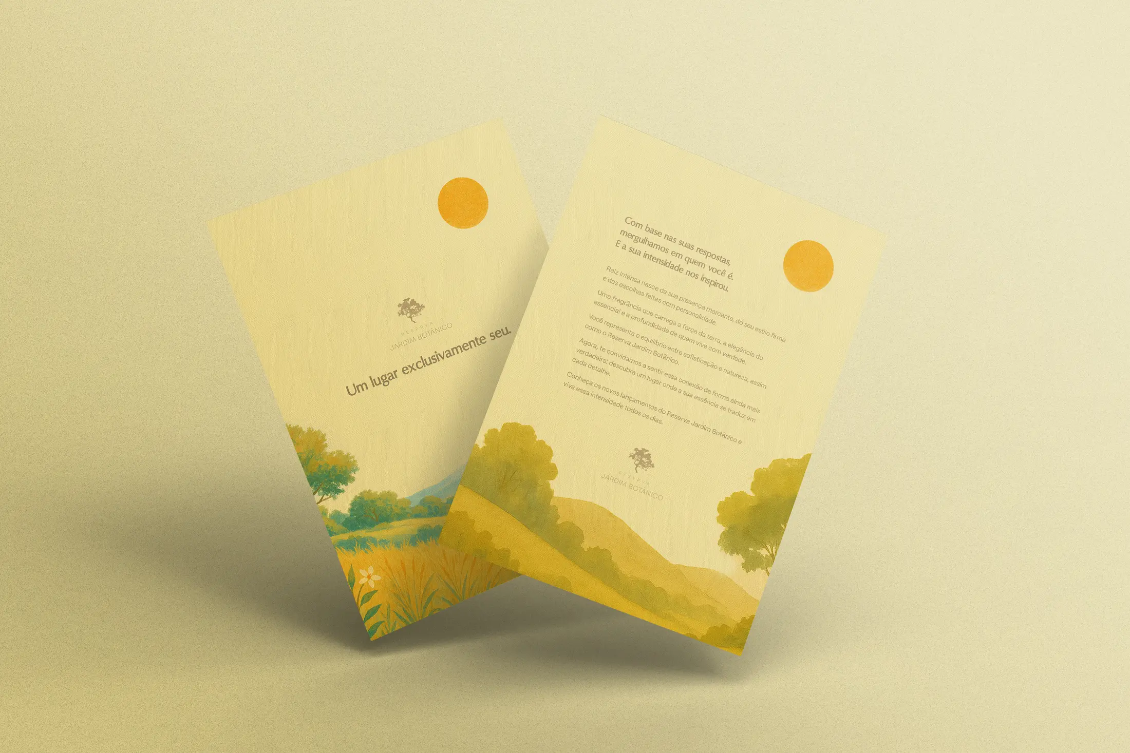 Carta da fragrância Aura Solar